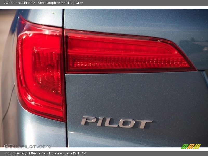 Steel Sapphire Metallic / Gray 2017 Honda Pilot EX