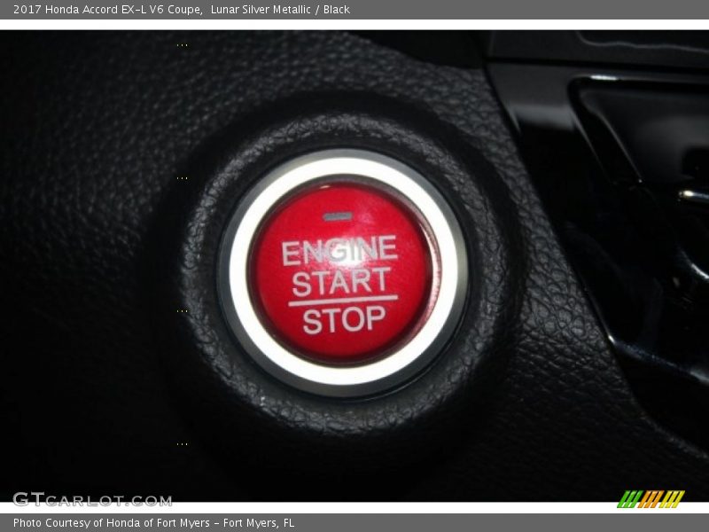 Lunar Silver Metallic / Black 2017 Honda Accord EX-L V6 Coupe