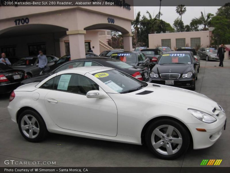 Alabaster White / Beige 2006 Mercedes-Benz SLK 280 Roadster