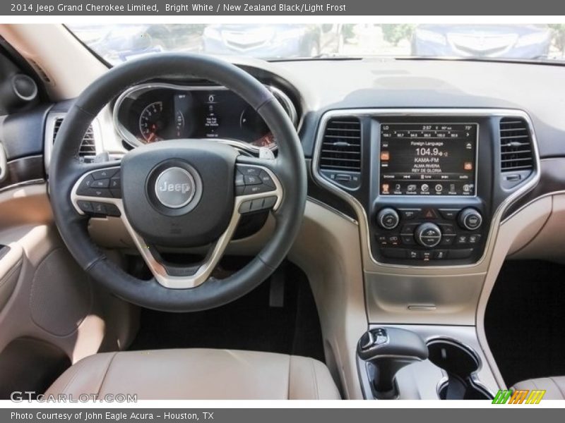 Bright White / New Zealand Black/Light Frost 2014 Jeep Grand Cherokee Limited