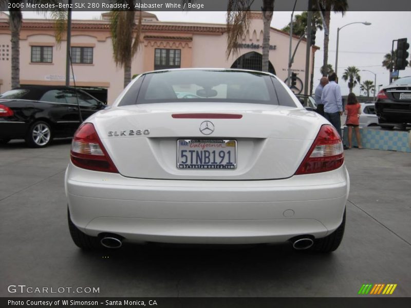 Alabaster White / Beige 2006 Mercedes-Benz SLK 280 Roadster