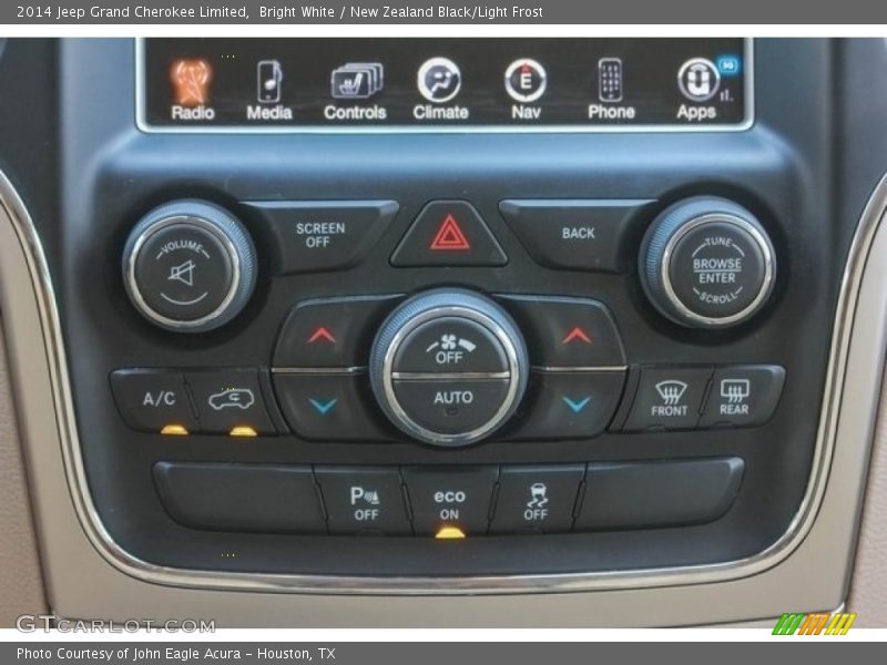 Bright White / New Zealand Black/Light Frost 2014 Jeep Grand Cherokee Limited