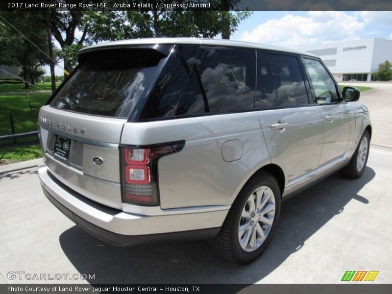Aruba Metallic / Espresso/Almond 2017 Land Rover Range Rover HSE