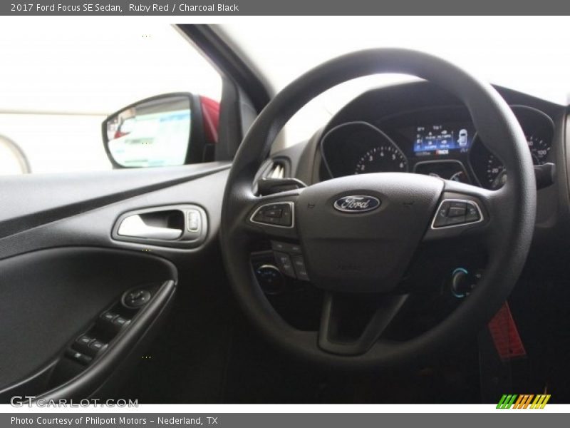 Ruby Red / Charcoal Black 2017 Ford Focus SE Sedan