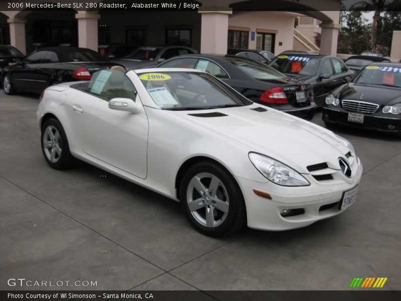 Alabaster White / Beige 2006 Mercedes-Benz SLK 280 Roadster