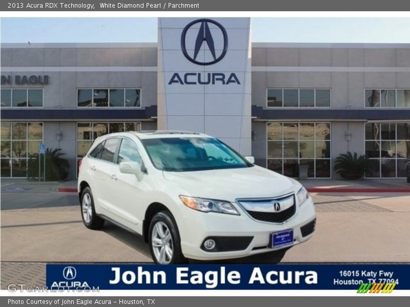 White Diamond Pearl / Parchment 2013 Acura RDX Technology