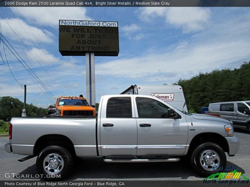 Bright Silver Metallic / Medium Slate Gray 2006 Dodge Ram 2500 Laramie Quad Cab 4x4