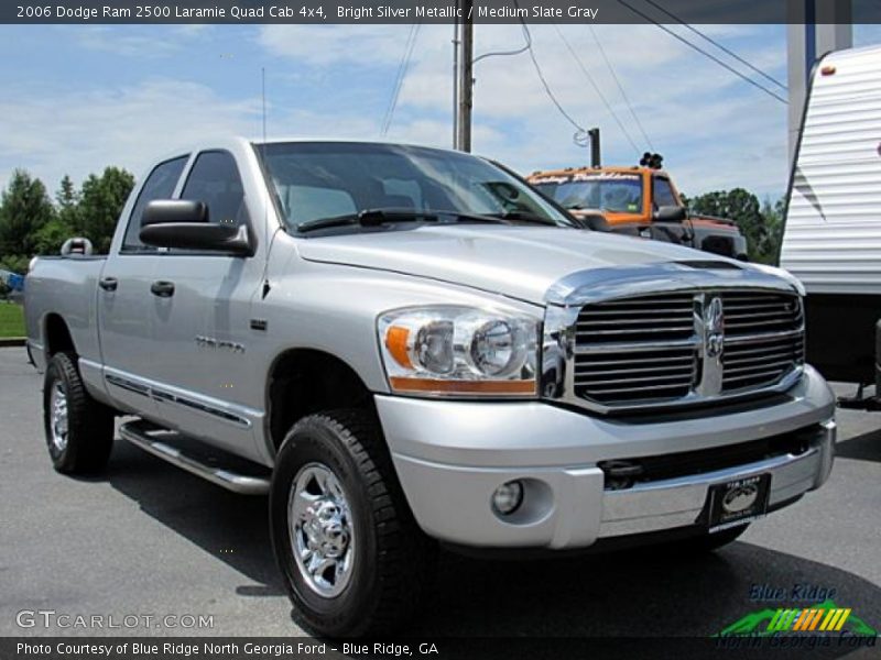 Bright Silver Metallic / Medium Slate Gray 2006 Dodge Ram 2500 Laramie Quad Cab 4x4