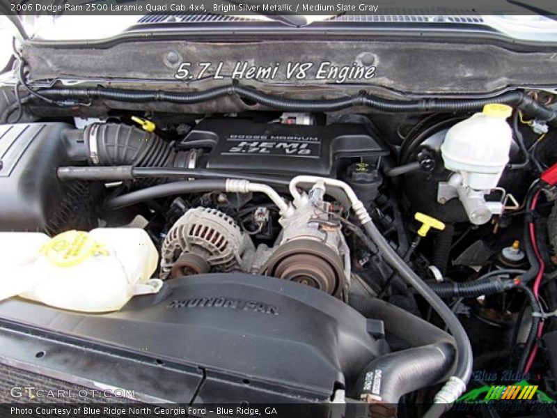 Bright Silver Metallic / Medium Slate Gray 2006 Dodge Ram 2500 Laramie Quad Cab 4x4