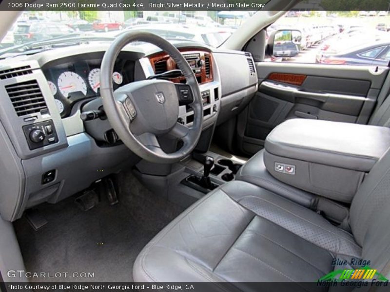 Bright Silver Metallic / Medium Slate Gray 2006 Dodge Ram 2500 Laramie Quad Cab 4x4