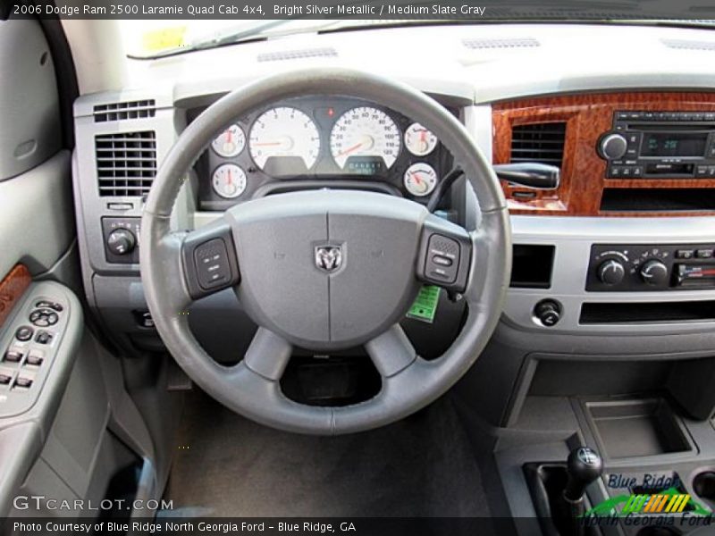 Bright Silver Metallic / Medium Slate Gray 2006 Dodge Ram 2500 Laramie Quad Cab 4x4