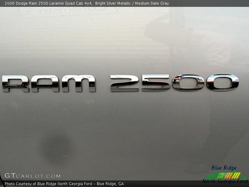 Bright Silver Metallic / Medium Slate Gray 2006 Dodge Ram 2500 Laramie Quad Cab 4x4