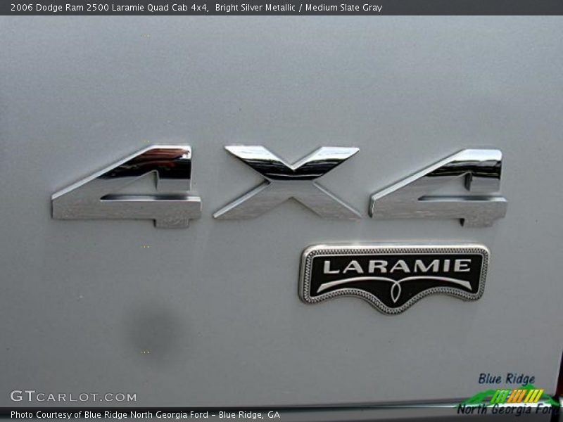 Bright Silver Metallic / Medium Slate Gray 2006 Dodge Ram 2500 Laramie Quad Cab 4x4