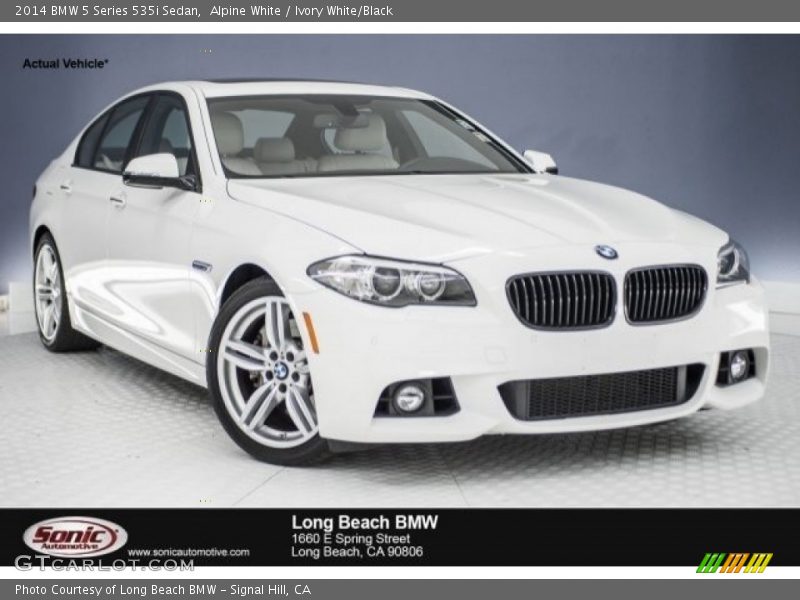 Alpine White / Ivory White/Black 2014 BMW 5 Series 535i Sedan