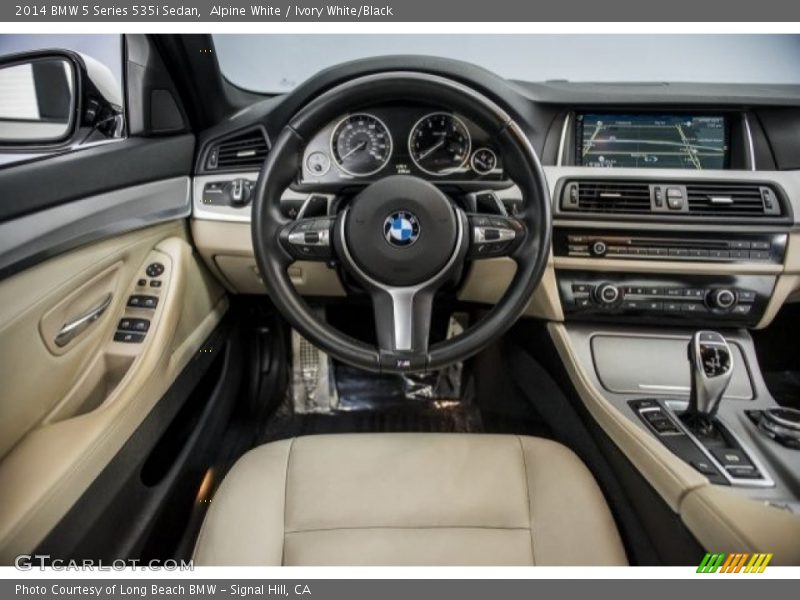 Alpine White / Ivory White/Black 2014 BMW 5 Series 535i Sedan