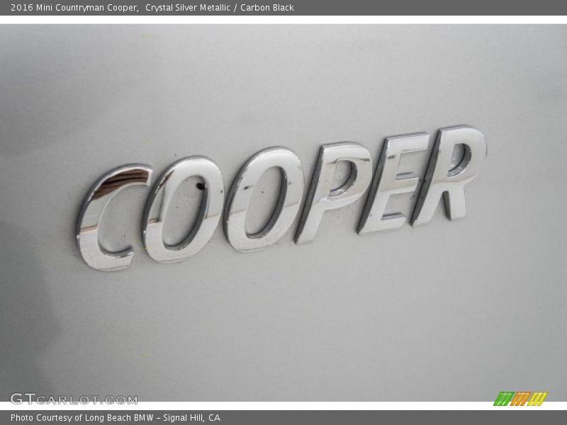 Crystal Silver Metallic / Carbon Black 2016 Mini Countryman Cooper