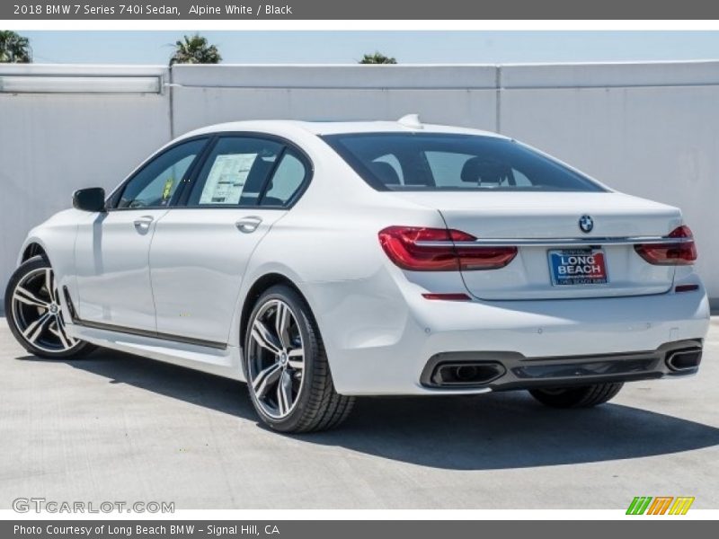 Alpine White / Black 2018 BMW 7 Series 740i Sedan
