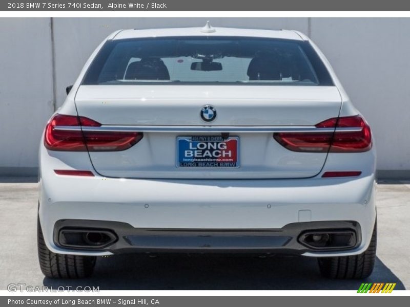 Alpine White / Black 2018 BMW 7 Series 740i Sedan