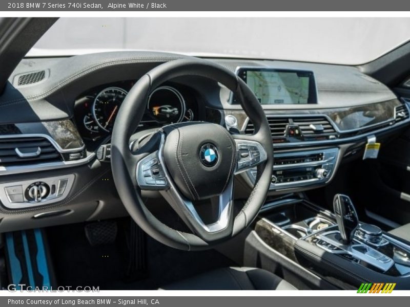 Alpine White / Black 2018 BMW 7 Series 740i Sedan