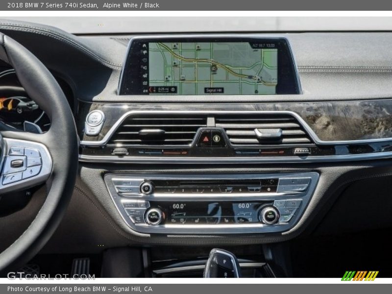Alpine White / Black 2018 BMW 7 Series 740i Sedan