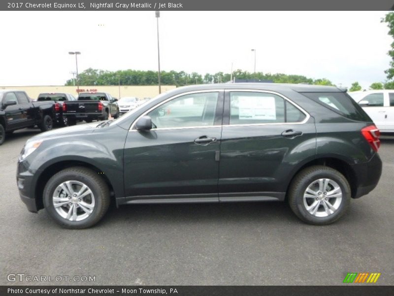 Nightfall Gray Metallic / Jet Black 2017 Chevrolet Equinox LS