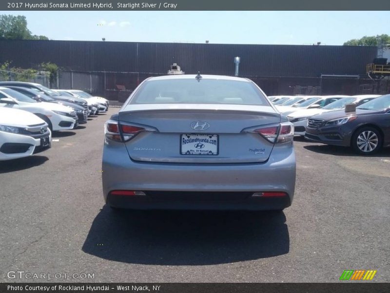 Starlight Silver / Gray 2017 Hyundai Sonata Limited Hybrid