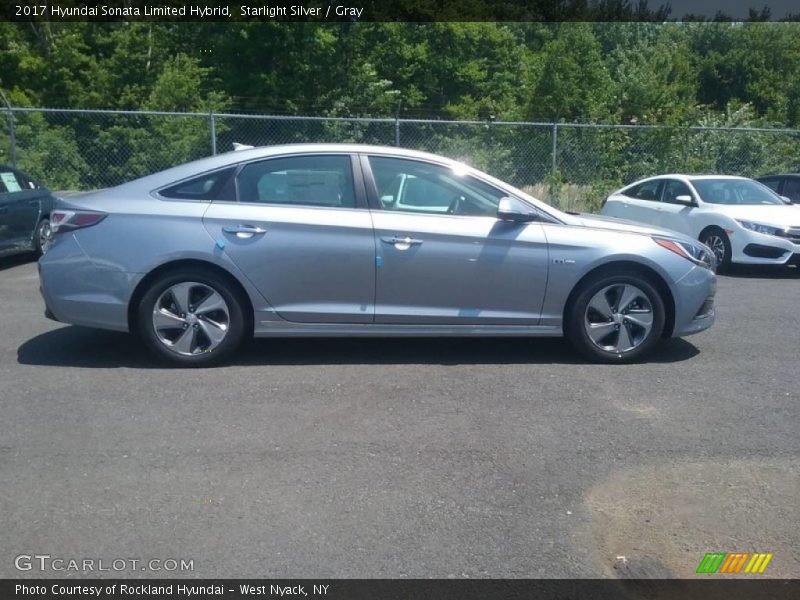 Starlight Silver / Gray 2017 Hyundai Sonata Limited Hybrid