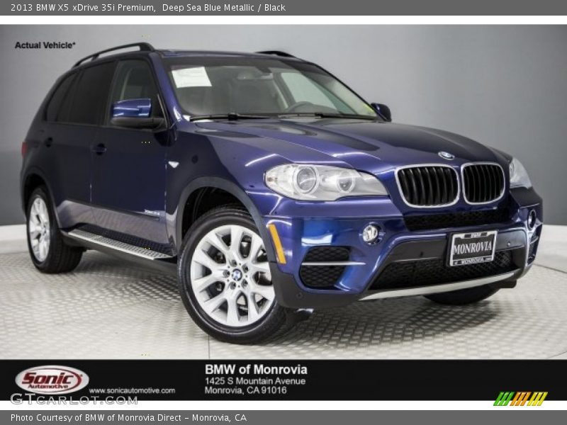 Deep Sea Blue Metallic / Black 2013 BMW X5 xDrive 35i Premium