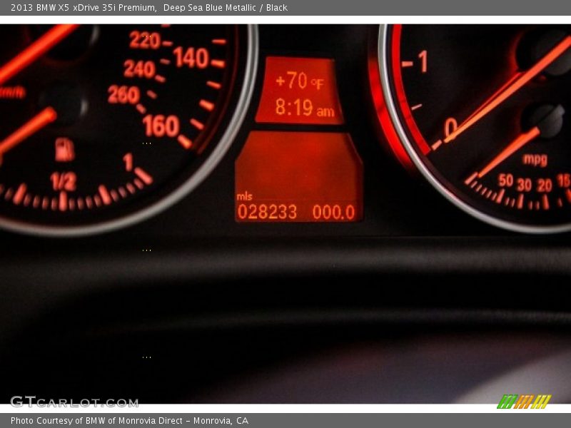 Deep Sea Blue Metallic / Black 2013 BMW X5 xDrive 35i Premium
