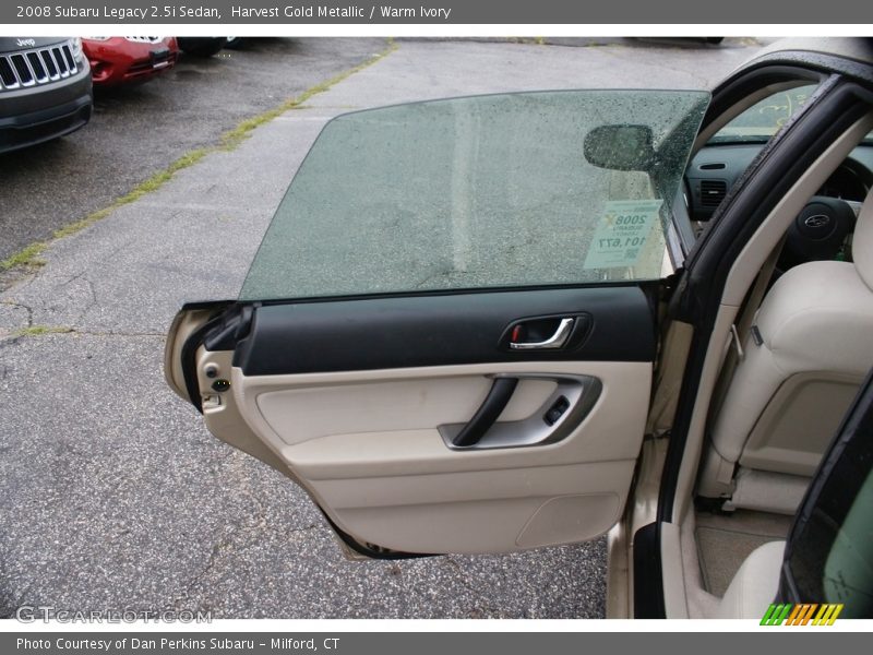 Harvest Gold Metallic / Warm Ivory 2008 Subaru Legacy 2.5i Sedan