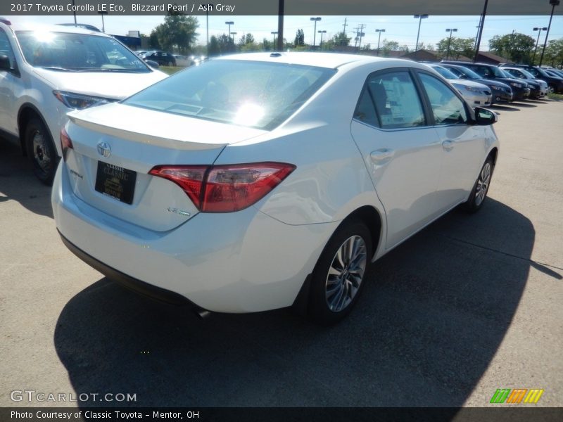Blizzard Pearl / Ash Gray 2017 Toyota Corolla LE Eco