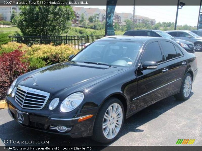 Black / Black 2007 Mercedes-Benz E 350 4Matic Sedan
