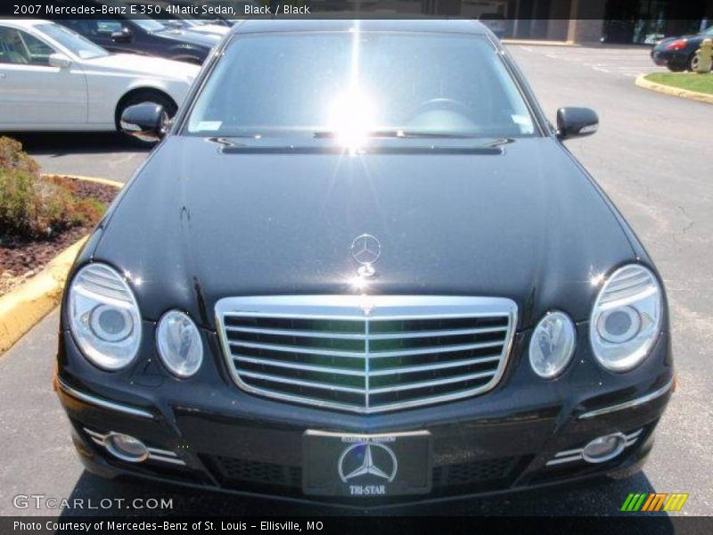Black / Black 2007 Mercedes-Benz E 350 4Matic Sedan