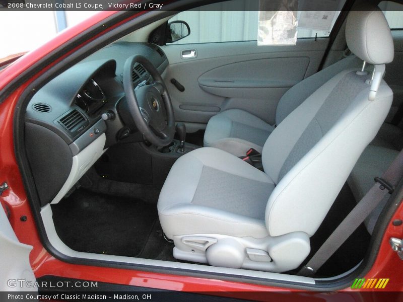 Victory Red / Gray 2008 Chevrolet Cobalt LS Coupe