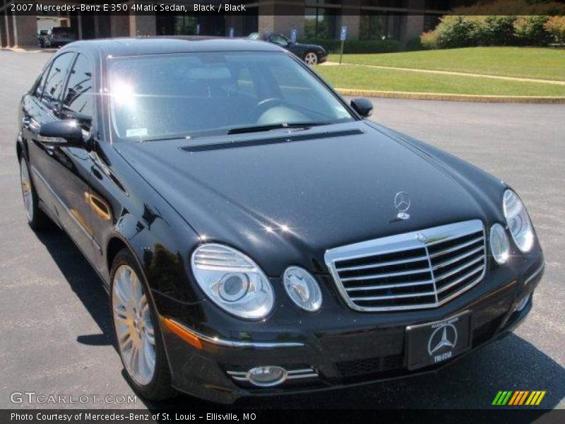 Black / Black 2007 Mercedes-Benz E 350 4Matic Sedan