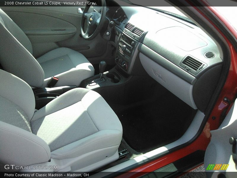 Victory Red / Gray 2008 Chevrolet Cobalt LS Coupe