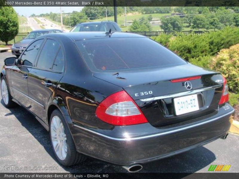 Black / Black 2007 Mercedes-Benz E 350 4Matic Sedan