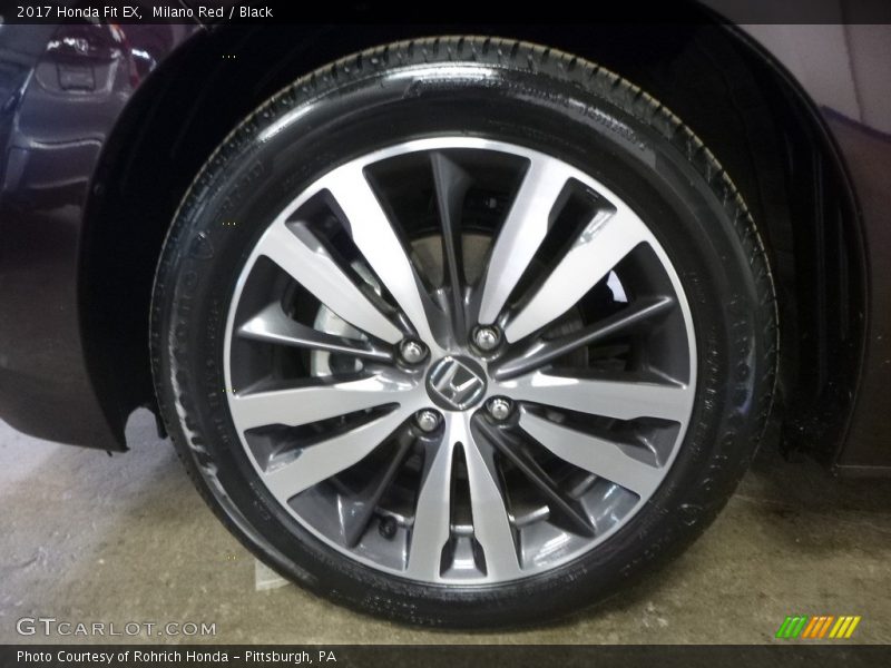 Milano Red / Black 2017 Honda Fit EX