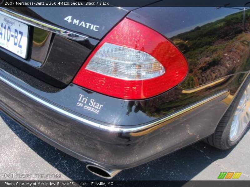 Black / Black 2007 Mercedes-Benz E 350 4Matic Sedan