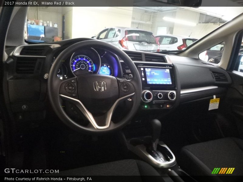 Milano Red / Black 2017 Honda Fit EX