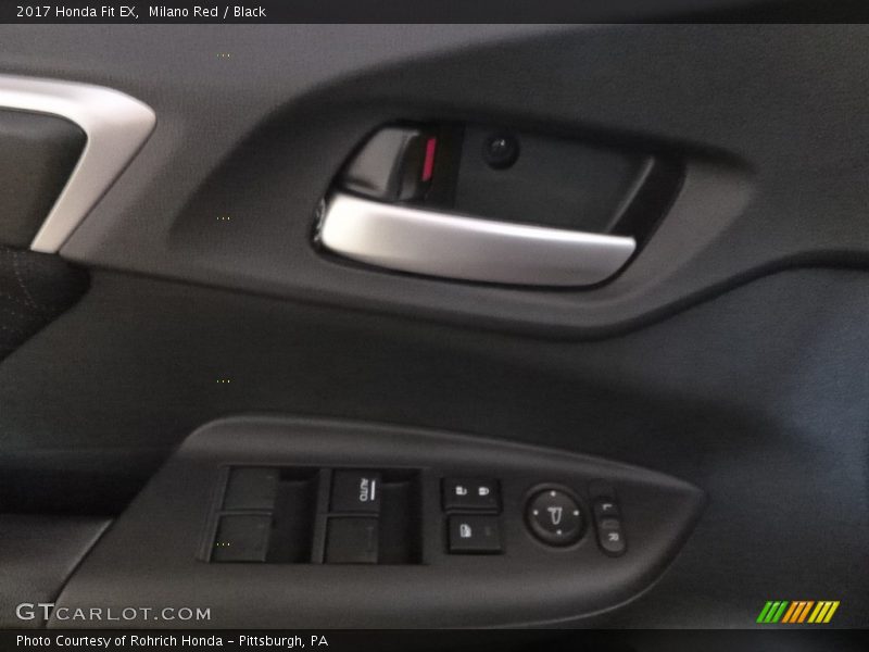 Milano Red / Black 2017 Honda Fit EX