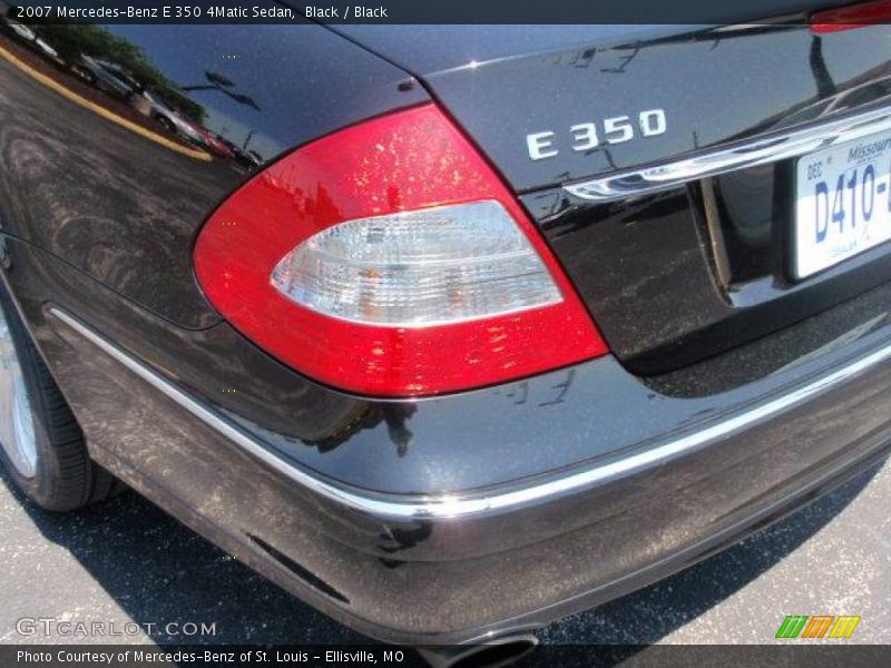 Black / Black 2007 Mercedes-Benz E 350 4Matic Sedan