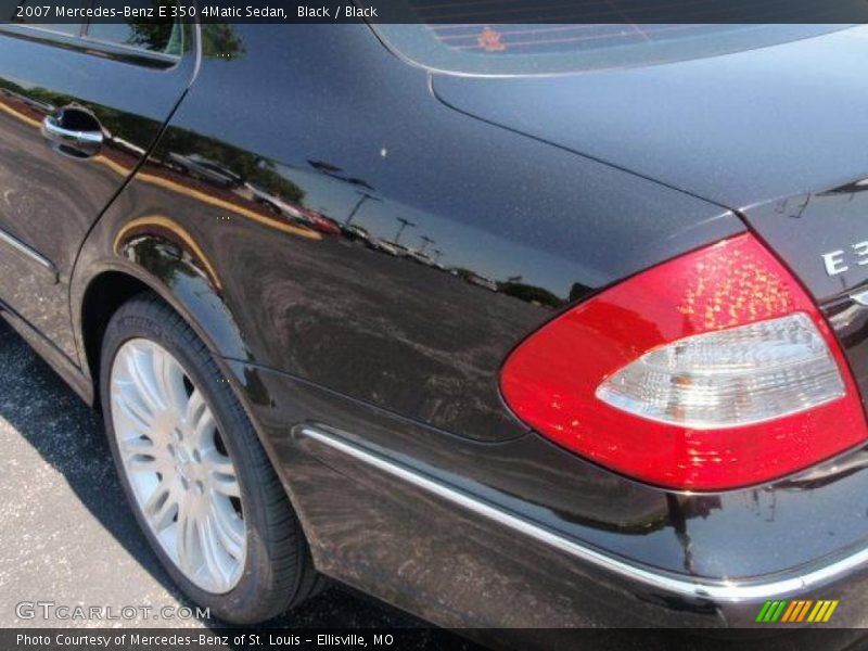 Black / Black 2007 Mercedes-Benz E 350 4Matic Sedan