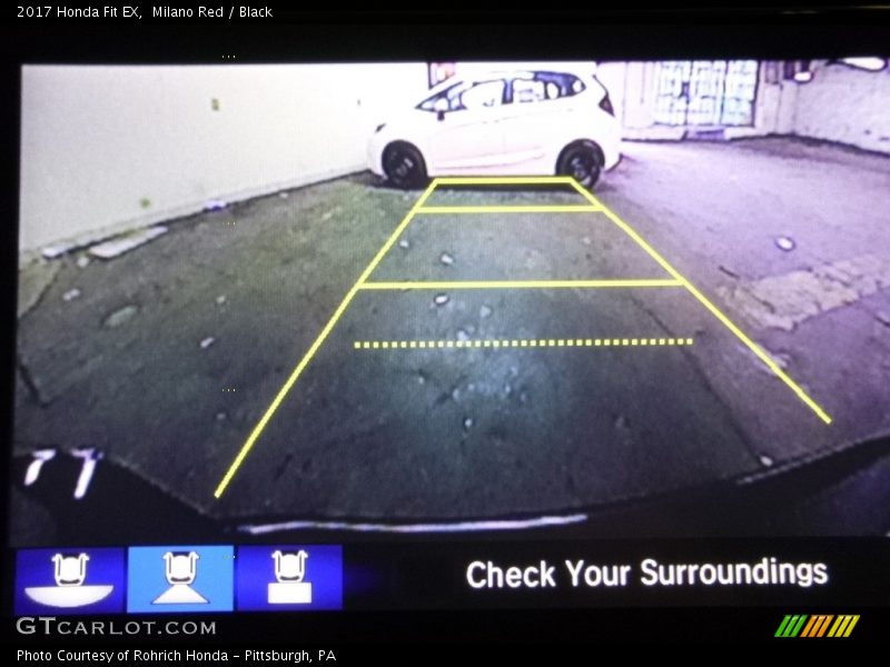 Milano Red / Black 2017 Honda Fit EX