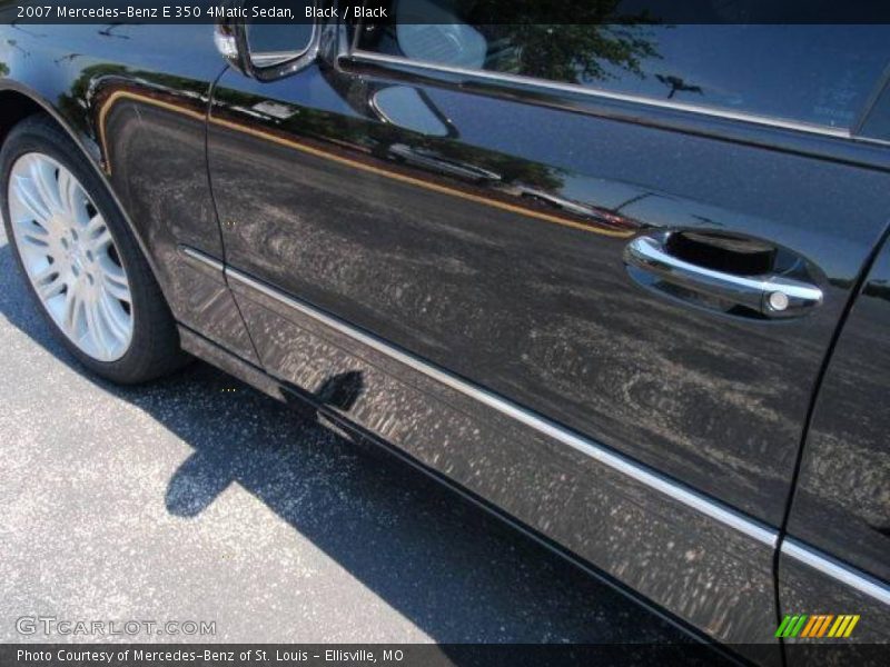 Black / Black 2007 Mercedes-Benz E 350 4Matic Sedan