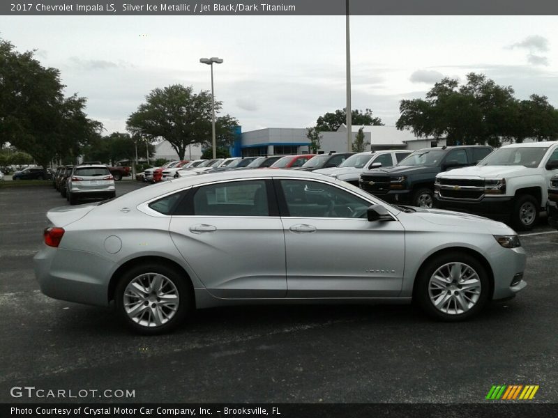 Silver Ice Metallic / Jet Black/Dark Titanium 2017 Chevrolet Impala LS