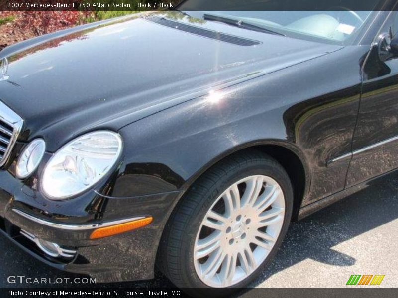 Black / Black 2007 Mercedes-Benz E 350 4Matic Sedan