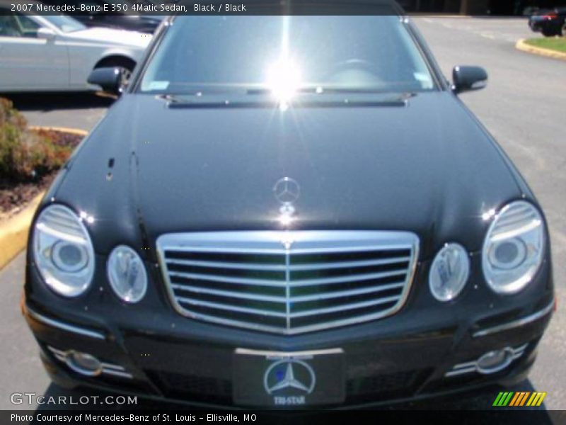 Black / Black 2007 Mercedes-Benz E 350 4Matic Sedan
