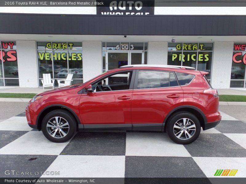 Barcelona Red Metallic / Black 2016 Toyota RAV4 XLE