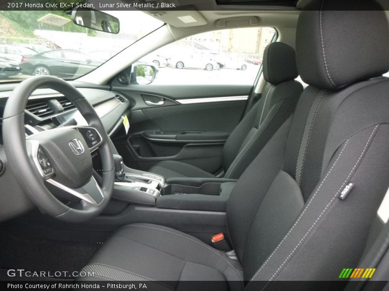 Lunar Silver Metallic / Black 2017 Honda Civic EX-T Sedan